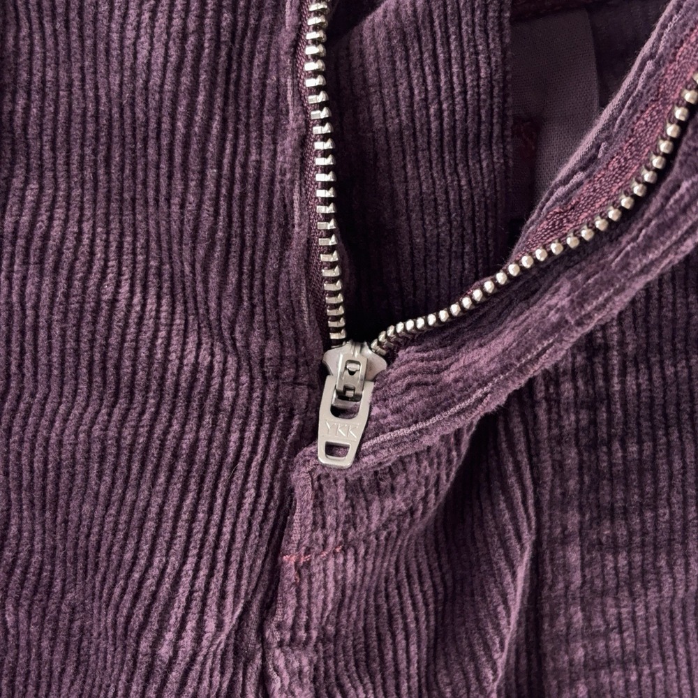 Pilcro Flare Corduroy Pants Womens Size 25x29 Purple Retro Boho Stretch - Picture 5 of 9